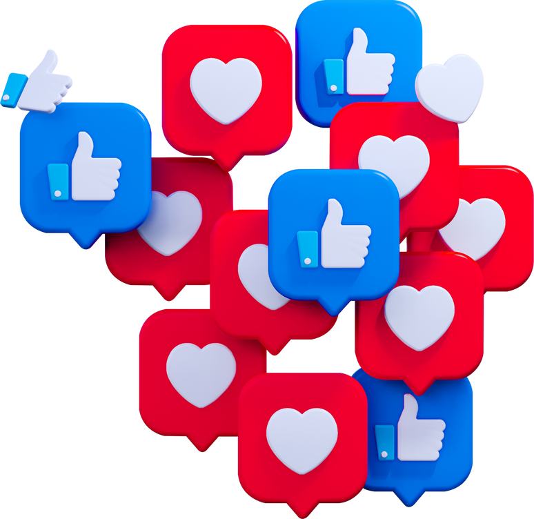 3D Like Notification Icon